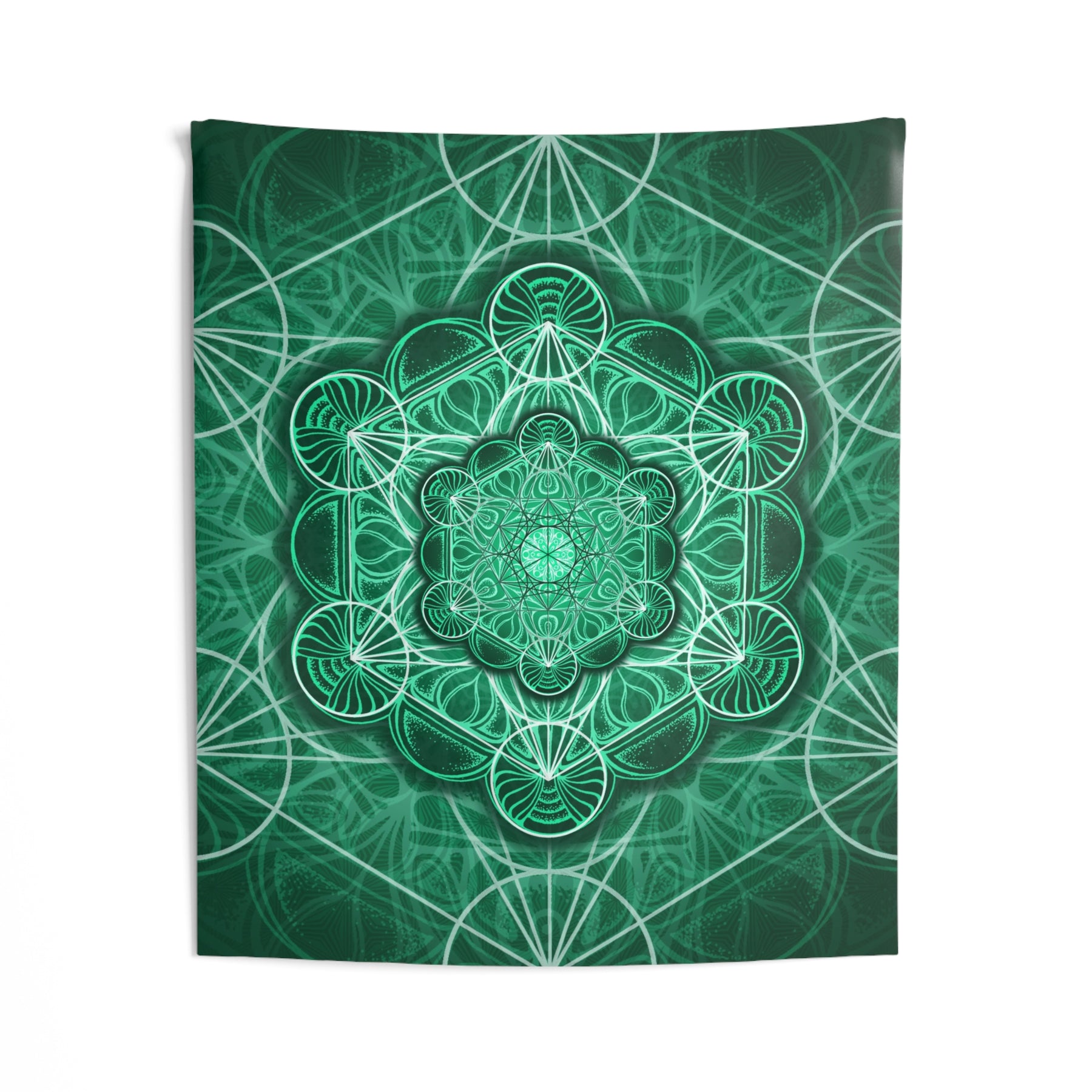 Malachite Mandala Wall Tapestry