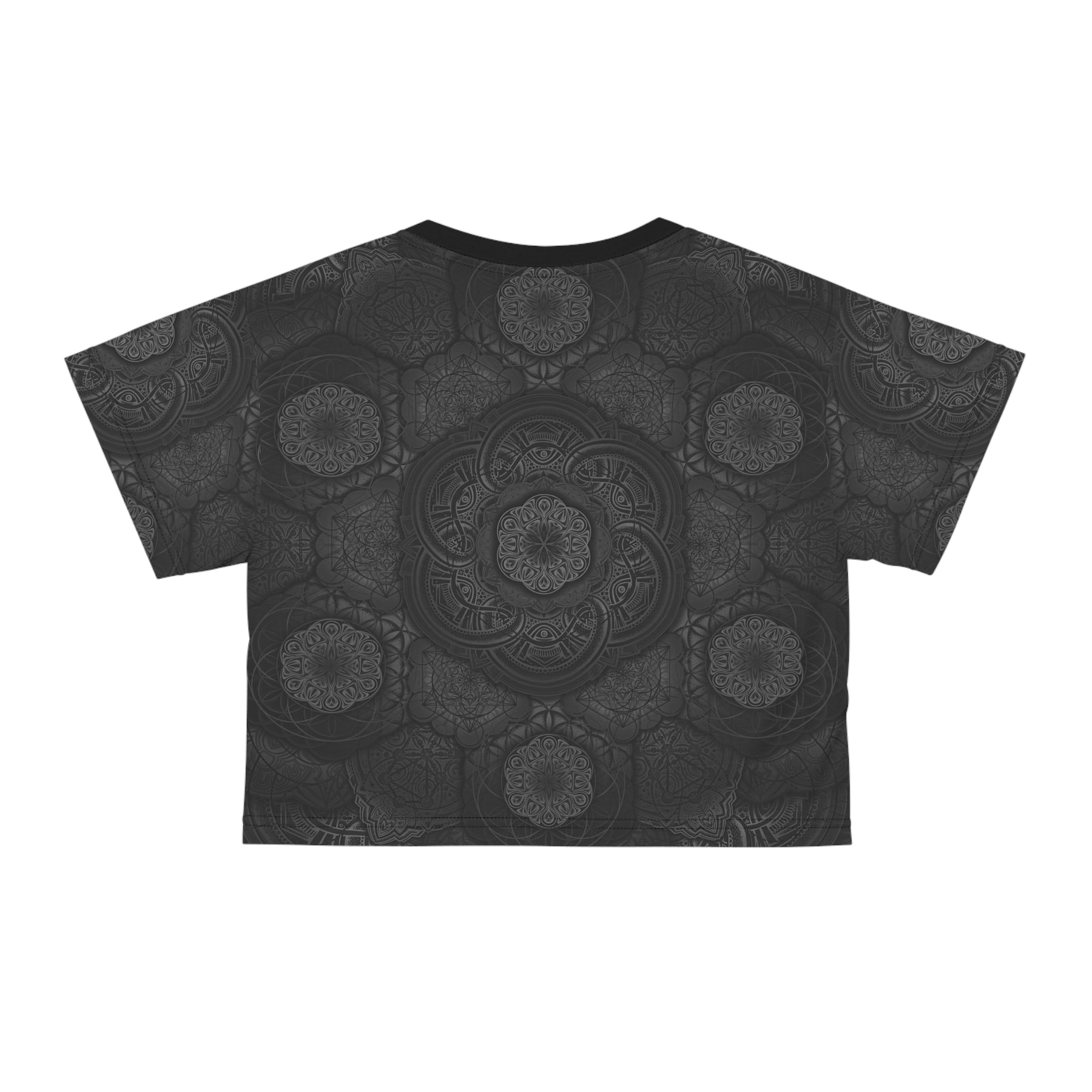 Blackout Mandala Crop Tee