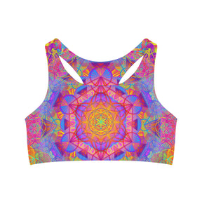 Sunrise Mandala Seamless Sports Bra