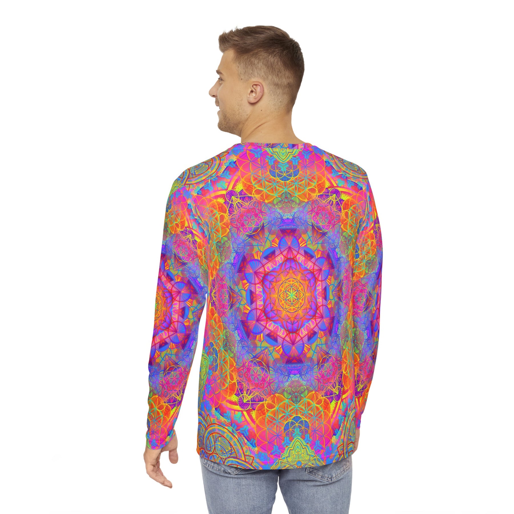 Sunrise Mandala Men's Long Sleeve Shirt