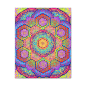 Psychedelic Mandala Canvas Print