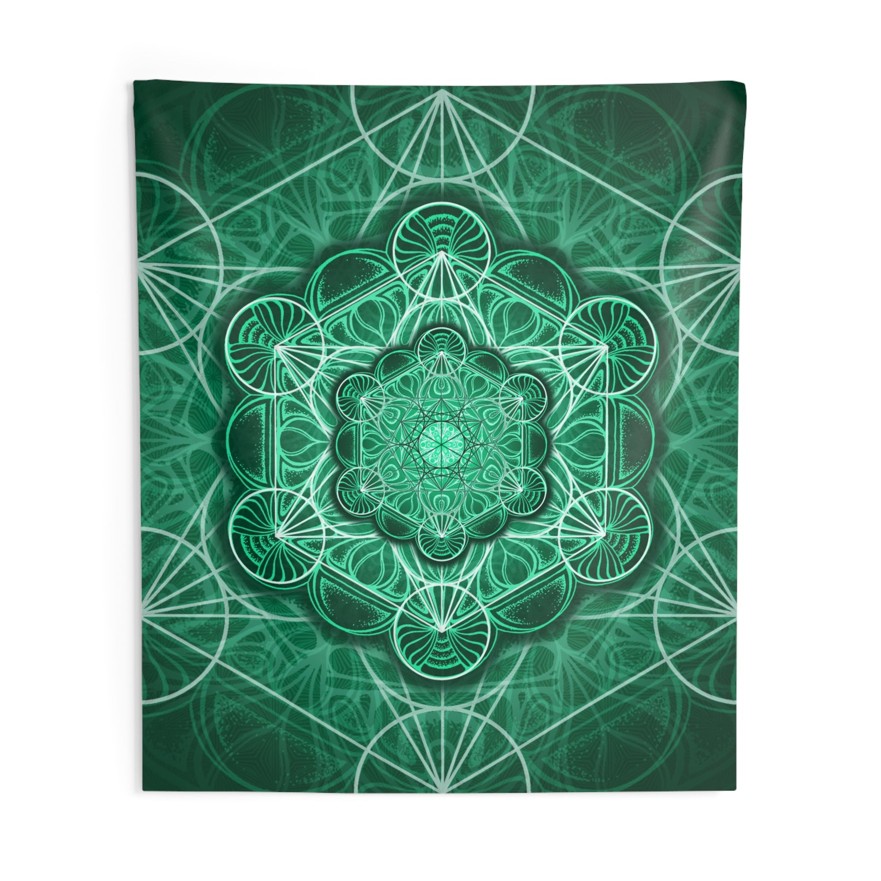 Malachite Mandala Wall Tapestry