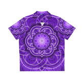 Purple Flower of Life Hawaiian T-Shirt