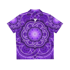 Purple Flower of Life Hawaiian T-Shirt