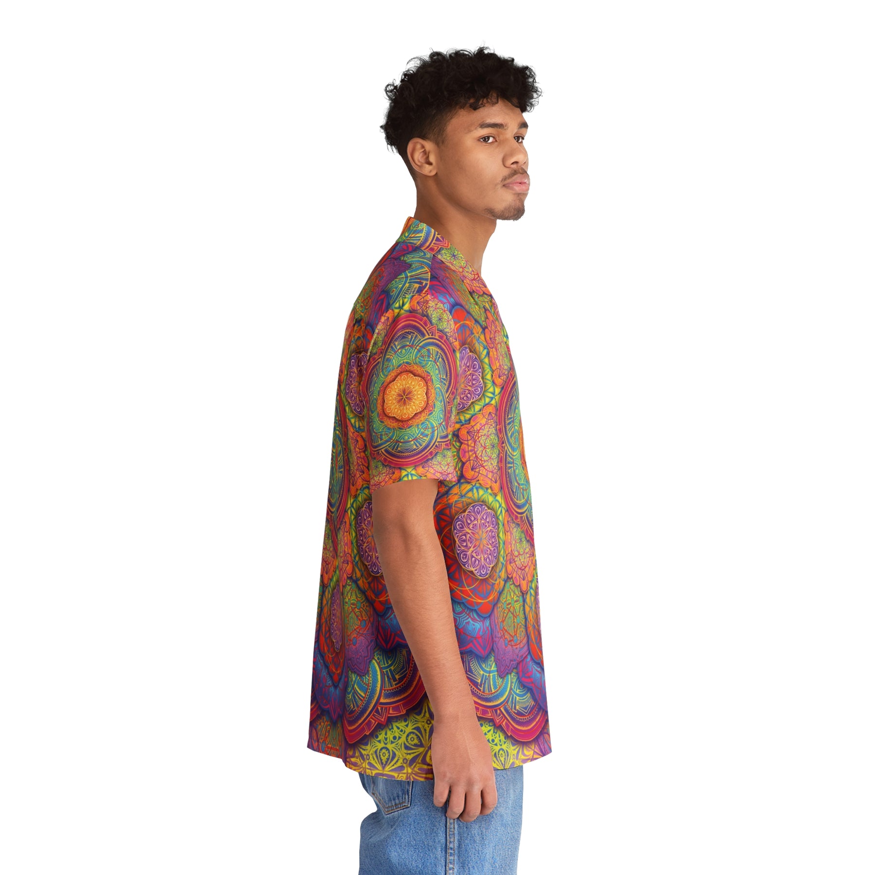 Psychedelic Mandala Hawaiian T-Shirt