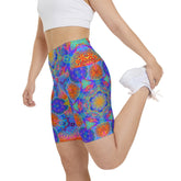 Psychedelic Metatrons Cube Mandala Workout Shorts