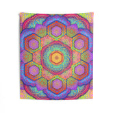 Psychedelic Mandala Wall Tapestry