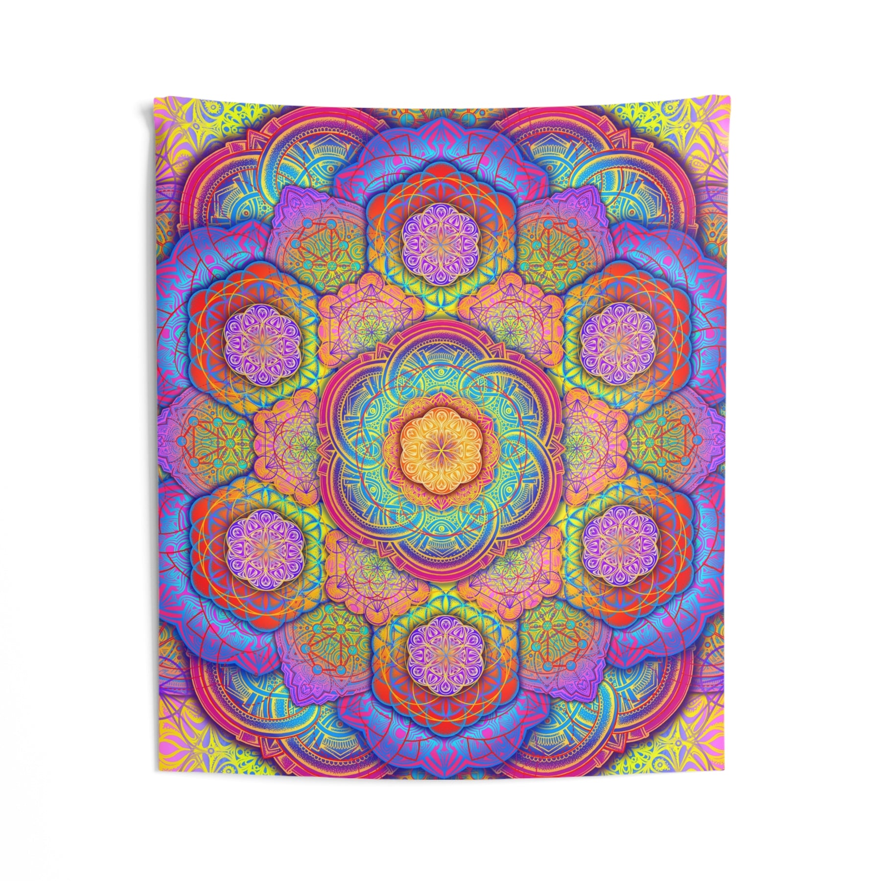 Psychedelic Mandala Wall Tapestry