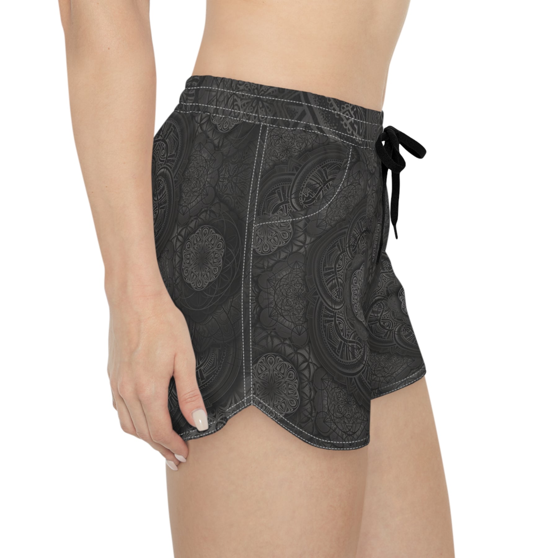 Blackout Mandala - Women's Casual Shorts