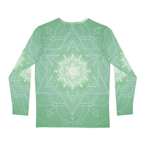 Mint Mandala Men's Long Sleeve Shirt