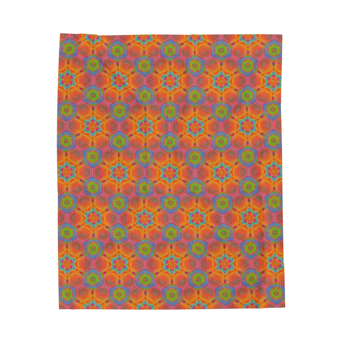 Sacred Geometry Mandala Velveteen Plush Blanket