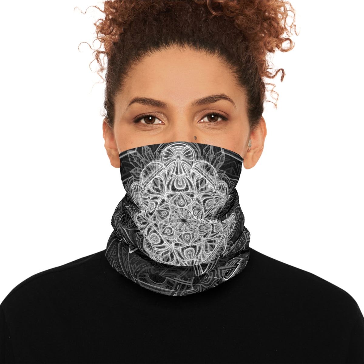 Sacred Geometry Mandala Neck Gaiter - Lightweight Stylish Face Covering for Outdoor Adventures