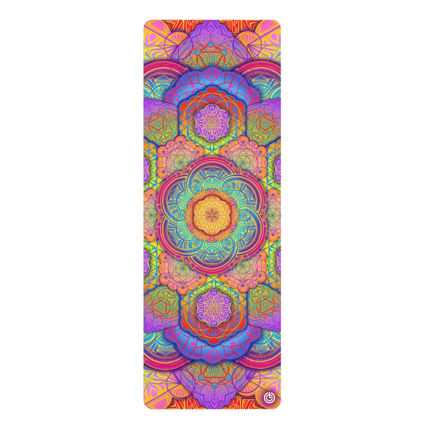 Bicycle Day Yoga Mat - Sacred Geometry Yoga Mat