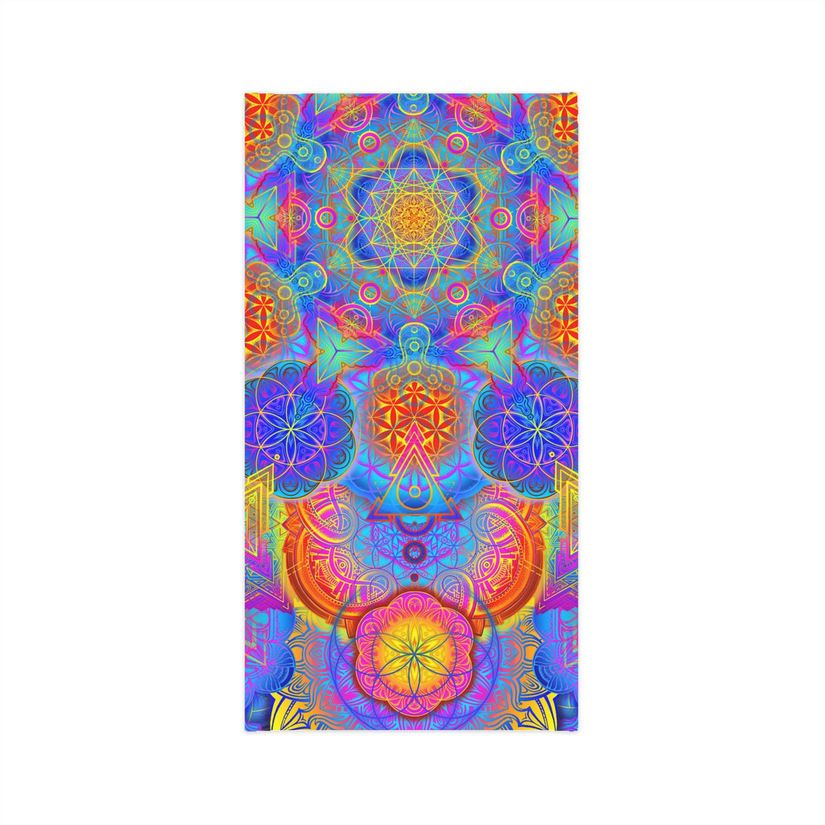 Psychedelic Mandala Neck Gaiter - Lightweight Stylish Face Covering for Outdoor Adventures