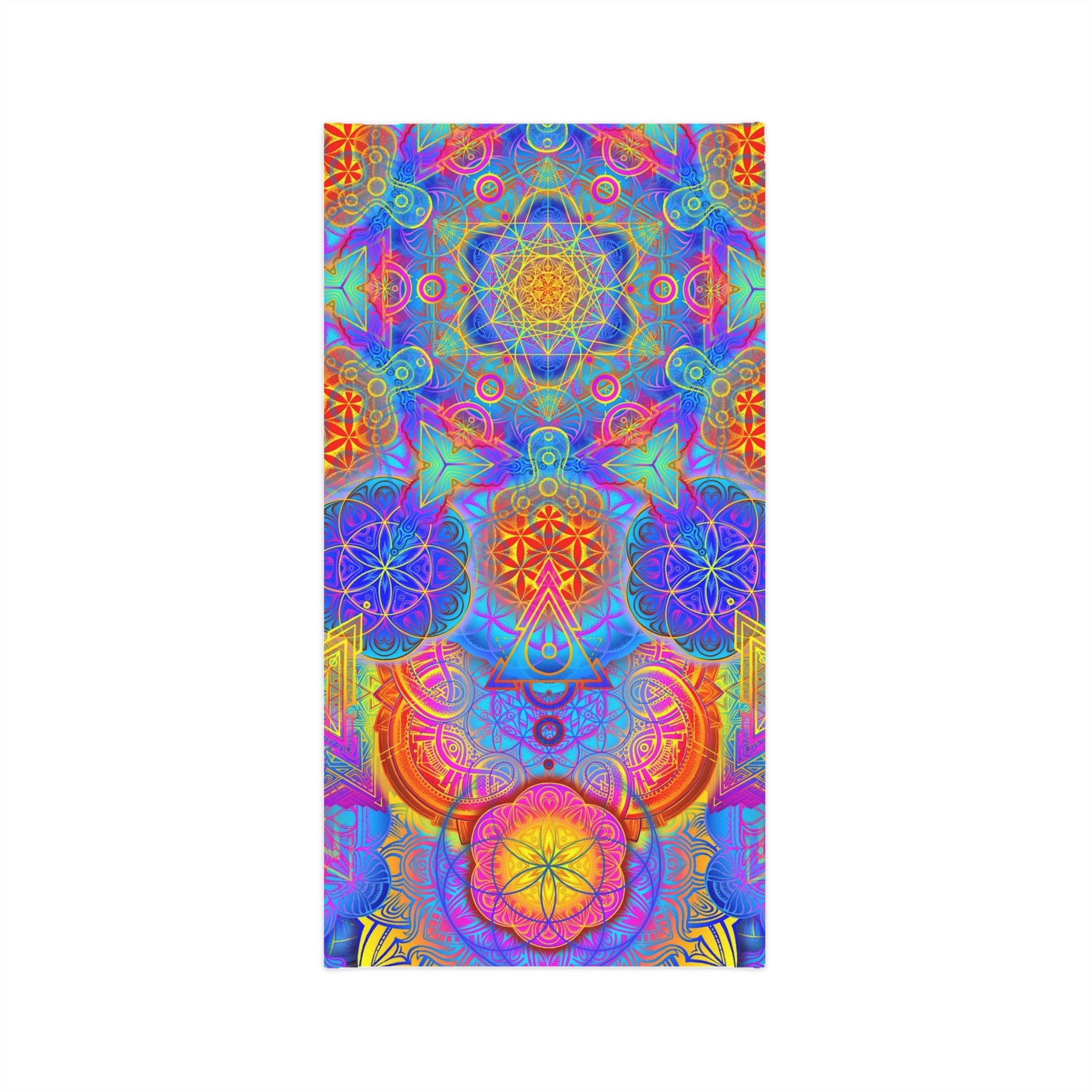 Psychedelic Mandala Neck Gaiter - Lightweight Stylish Face Covering for Outdoor Adventures