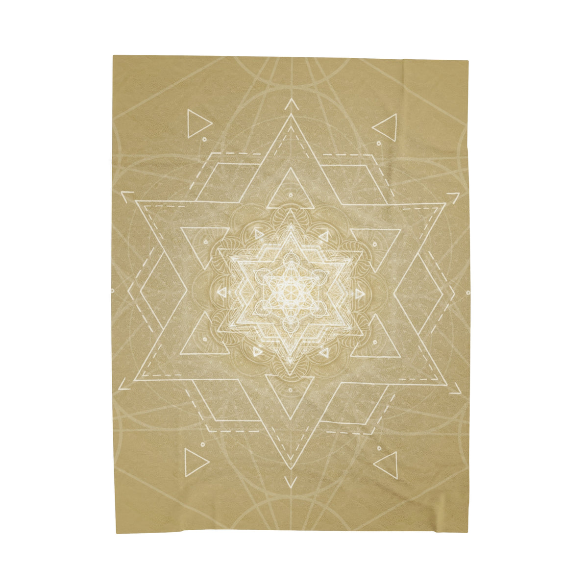 Natural Star Tetrahedron Velveteen Plush Blanket