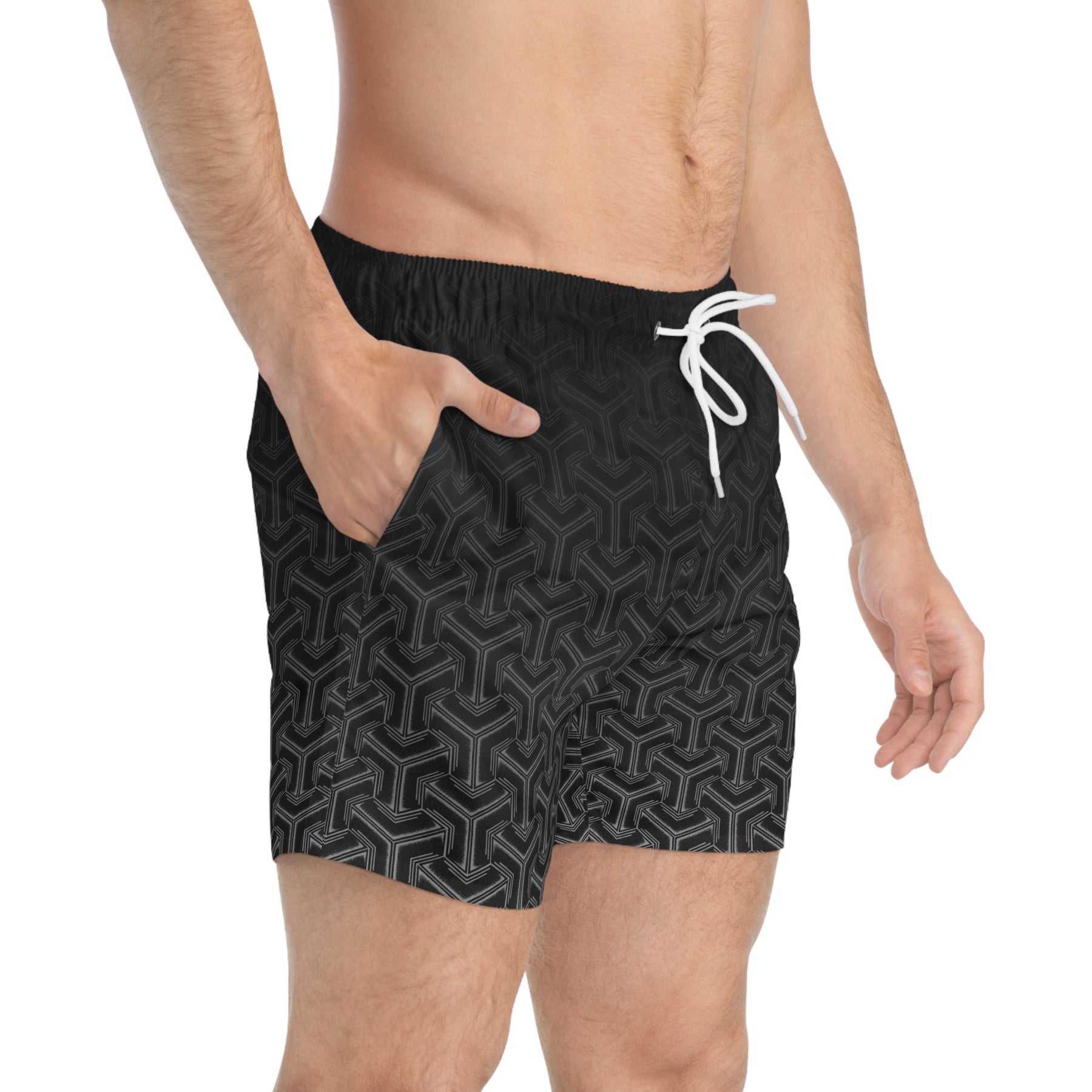 Geometric Fade Swim Trunks