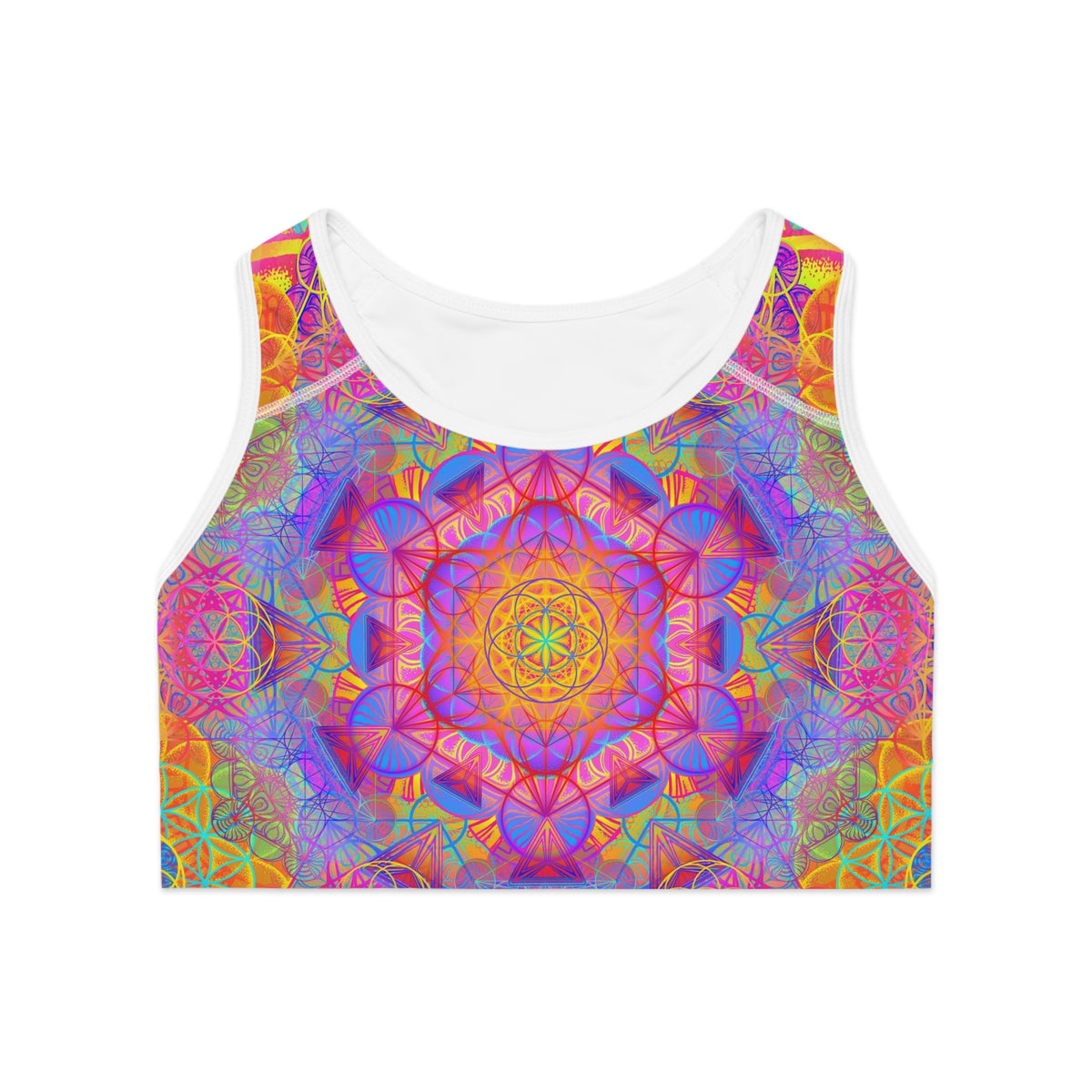 Psychedelic Mandala Sports Bra