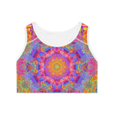Psychedelic Mandala Sports Bra