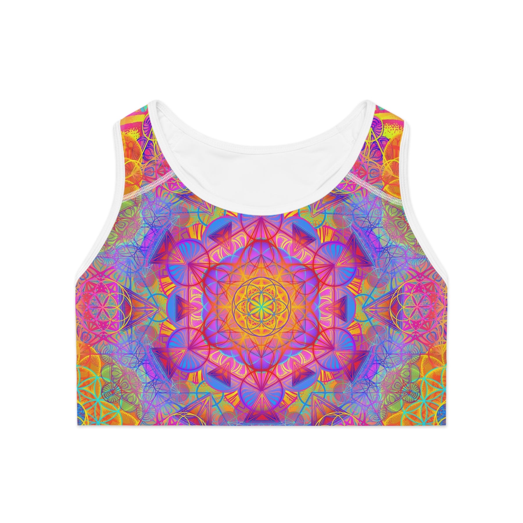Psychedelic Mandala Sports Bra