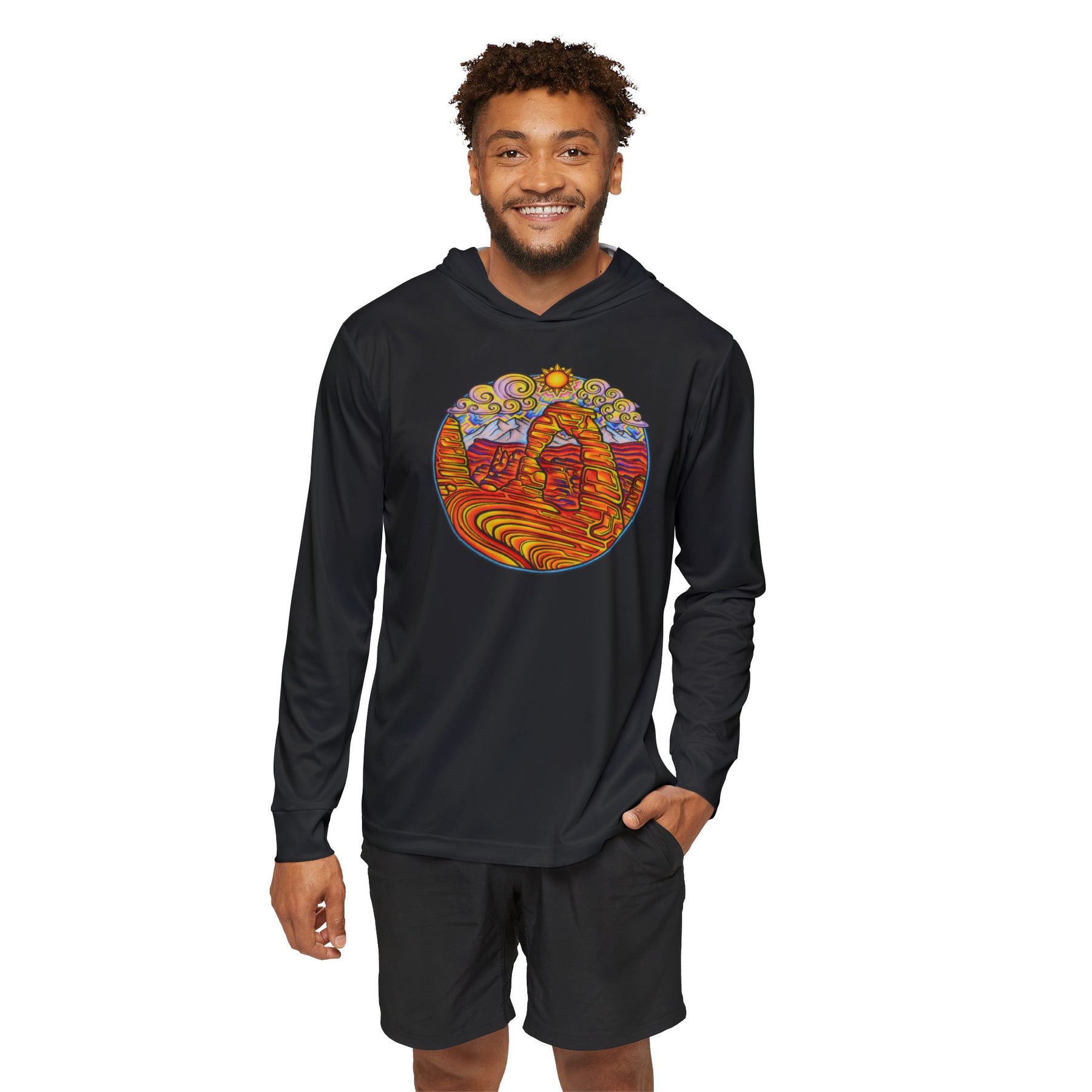 Delicate Arch Sun Hoodie