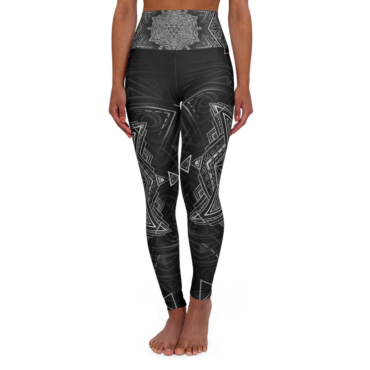 Star Tetrahedron - High Waisted Yoga Leggings