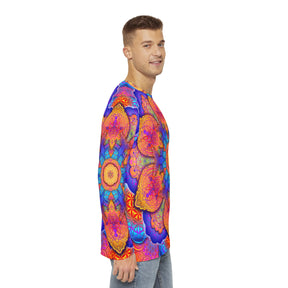 Sunset Mandala Men's Long Sleeve Shirt