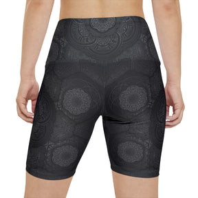 Blackout Mandala Workout Shorts