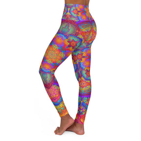 Psychedelic Mandala High Waisted Yoga Leggings