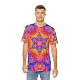 Psychedelic Sacred Geometry Mandala - Men's Polyester Tee