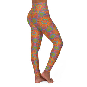 Sacred Geometry Mandala High Waisted Yoga Leggings