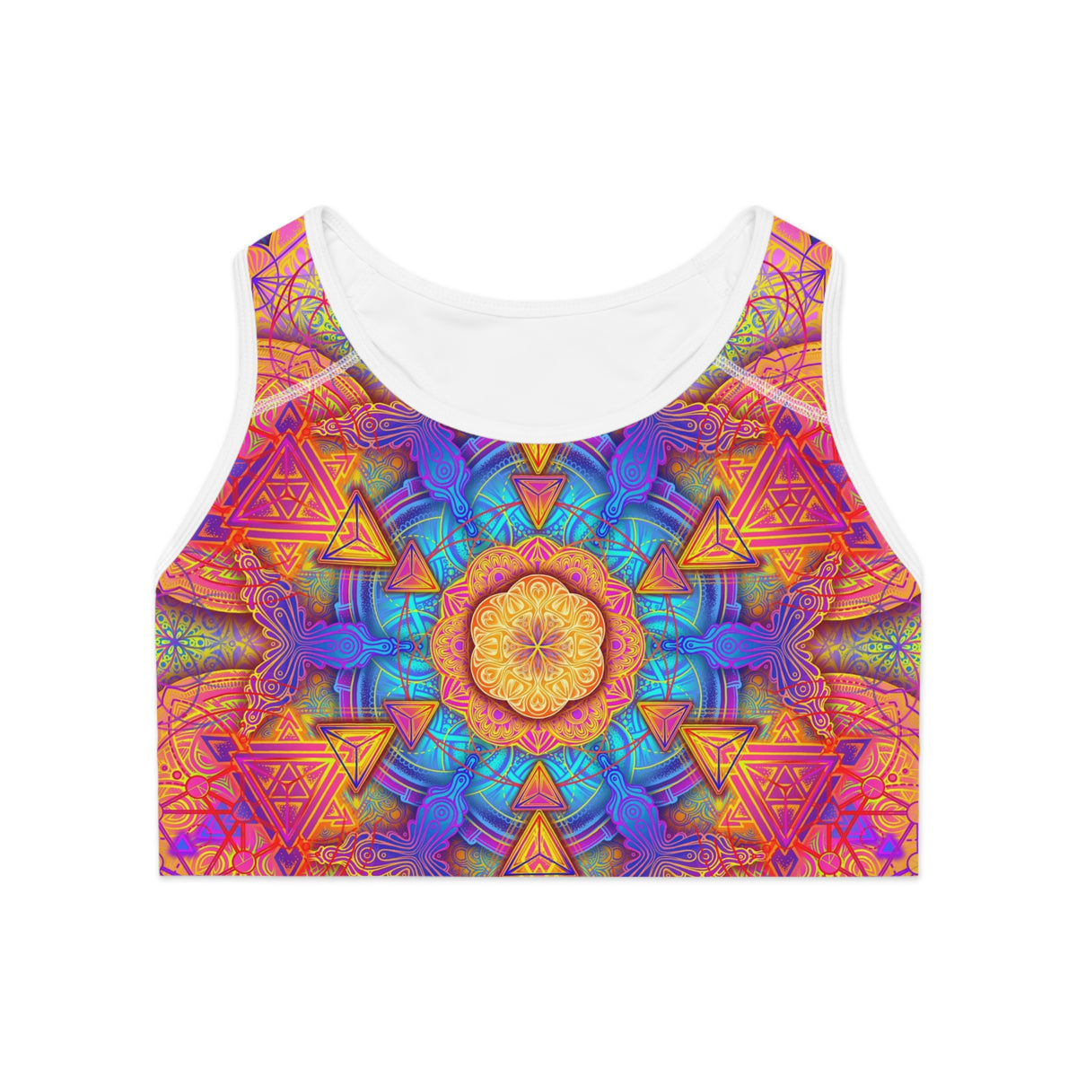 Psychedelic Mandala Sports Bra
