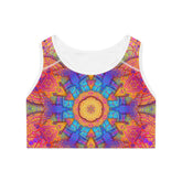 Psychedelic Mandala Sports Bra