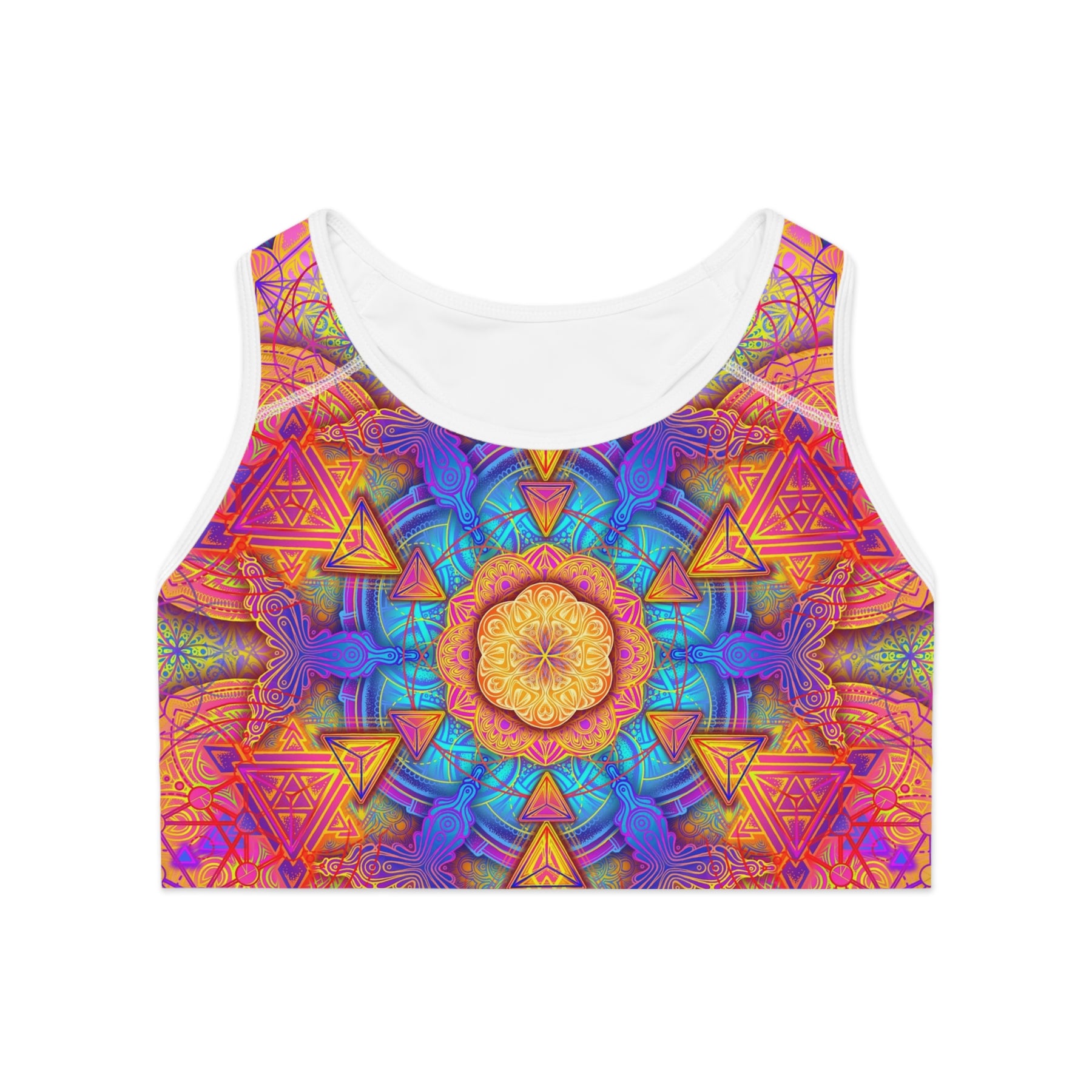Psychedelic Mandala Sports Bra