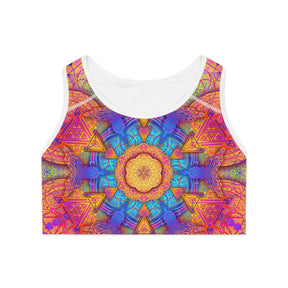 Psychedelic Mandala Sports Bra
