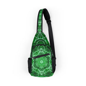 Malachite Mandala Chest Bag