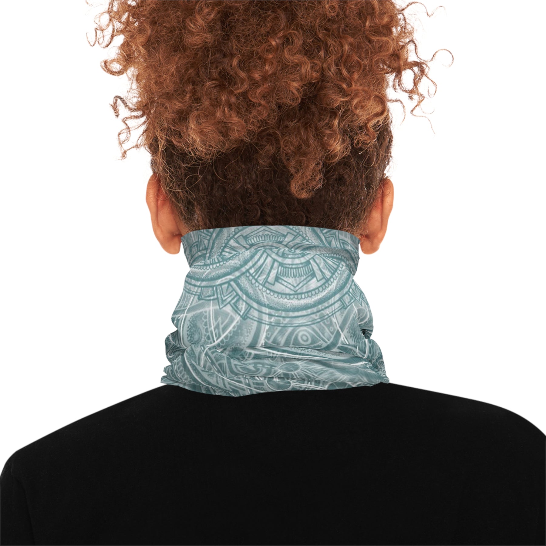 Blue Sacred Geometry Neck Gaiter - Lightweight Stylish Face Covering for Outdoor Adventures