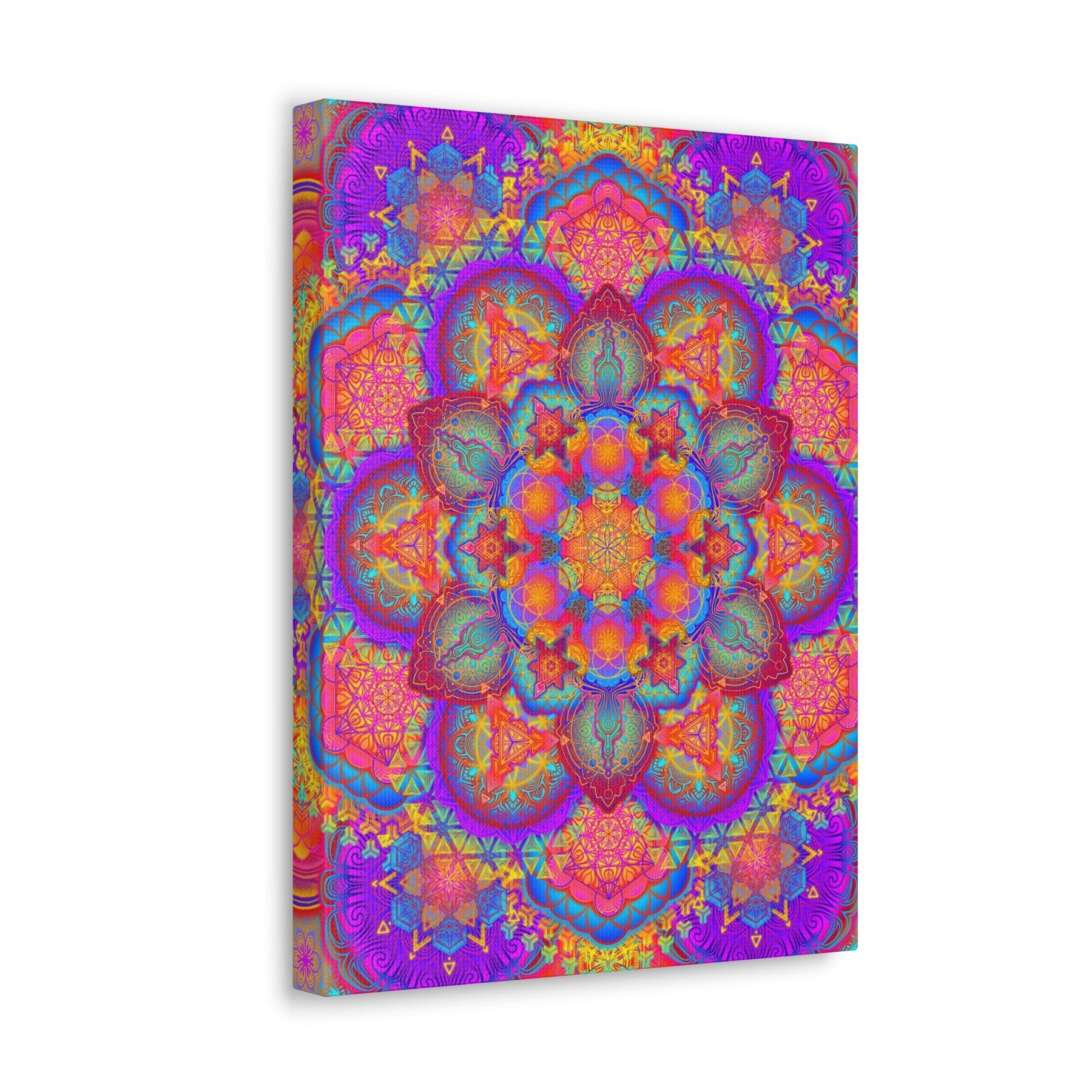 Psychedelic Mandala Canvas Print