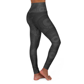 Blackout Mandala- High Waisted Yoga Leggings