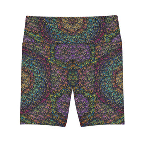 Mushroom Mandala Workout Shorts