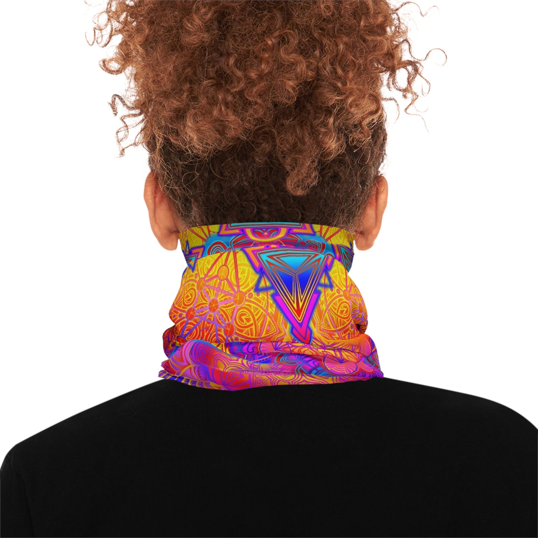 Psychedelic Mandala Neck Gaiter - Lightweight Stylish Face Covering for Outdoor Adventures