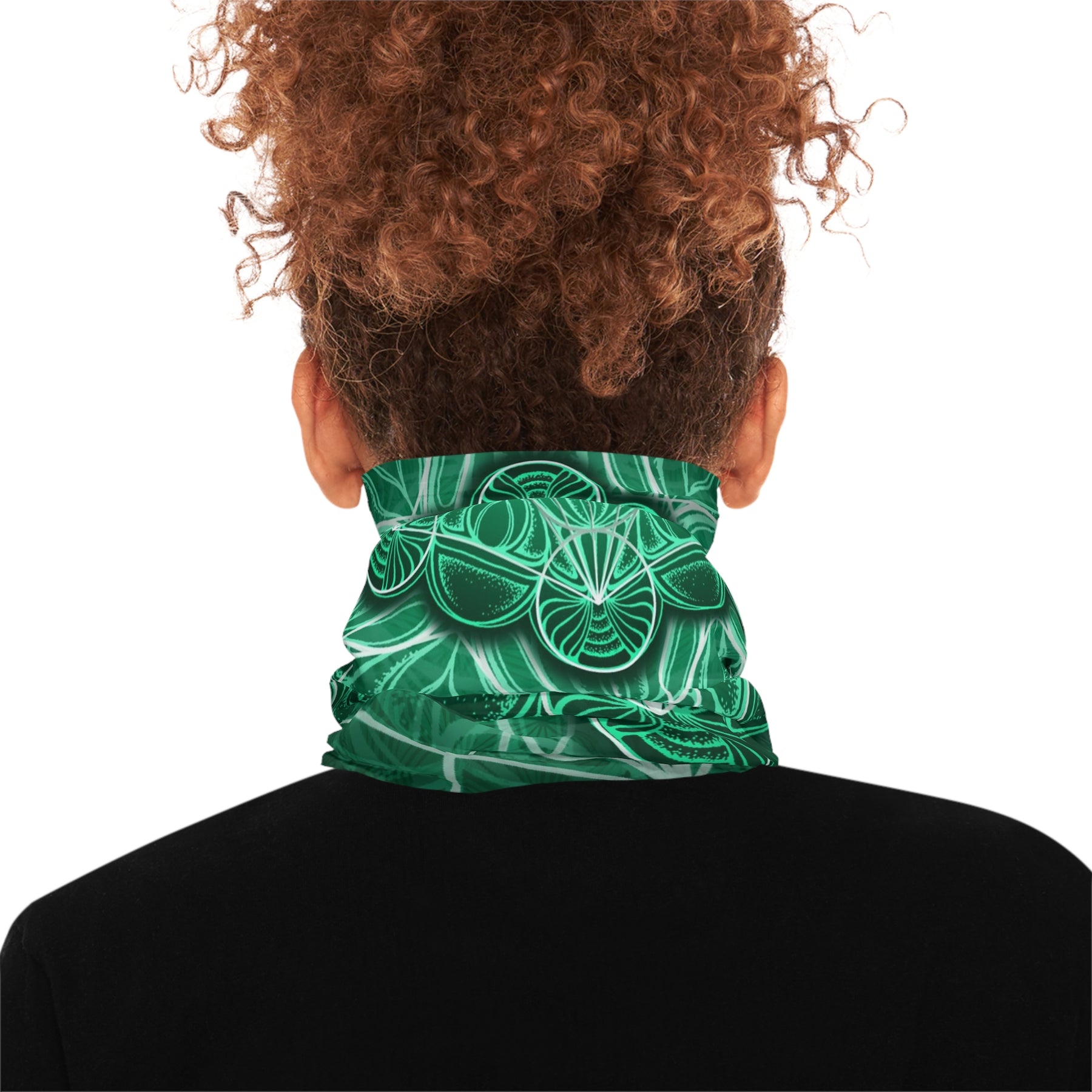 Metatron's Cube Mandala Neck Gaiter - Lightweight Stylish Face Covering for Outdoor Adventures