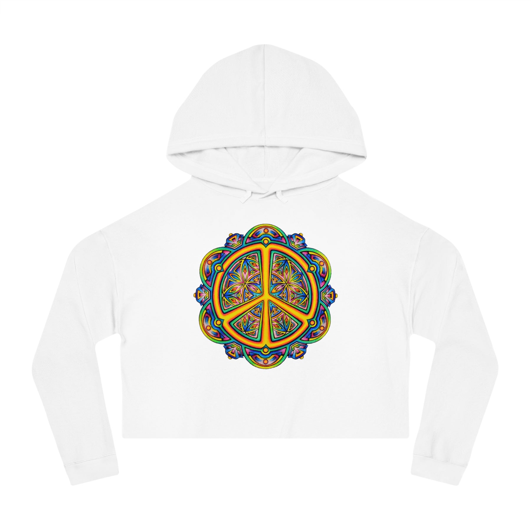 Peace - Women’s Cropped Hooded Sweatshirt