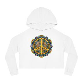 Peace - Women’s Cropped Hooded Sweatshirt