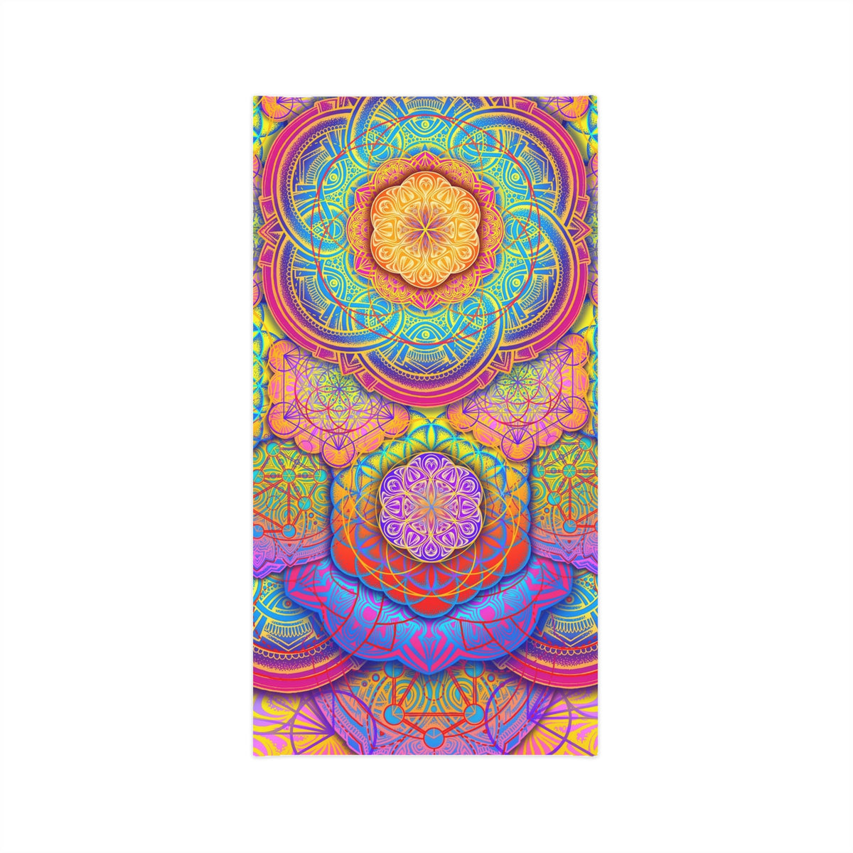 Bicycle Day Mandala Neck Gaiter - Lightweight Stylish Face Covering for Outdoor Adventures
