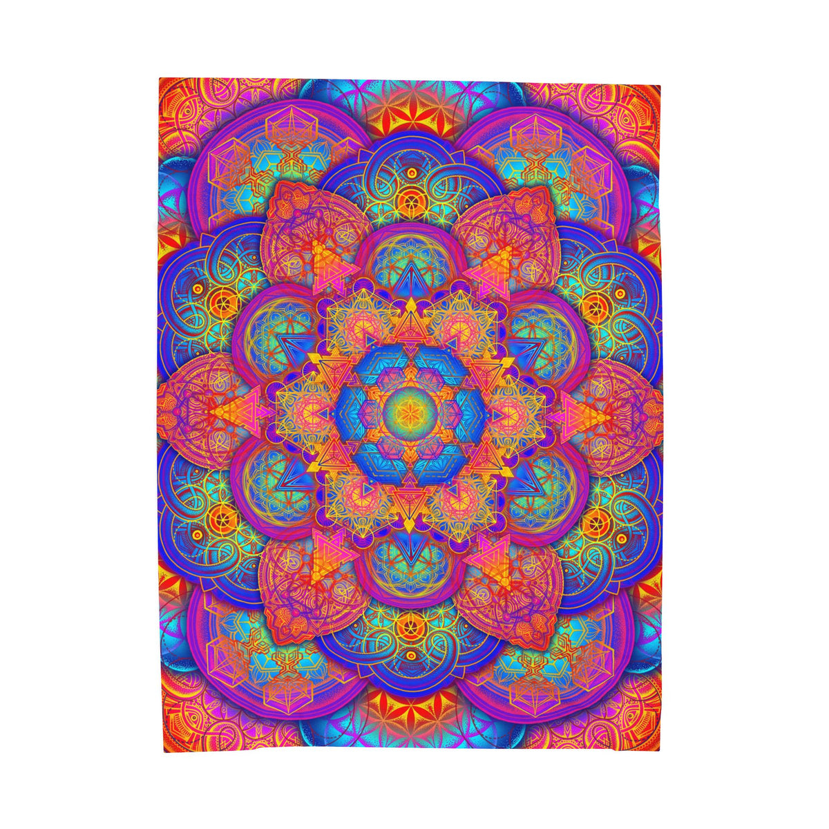 Psychedelic Velveteen Plush Blanket