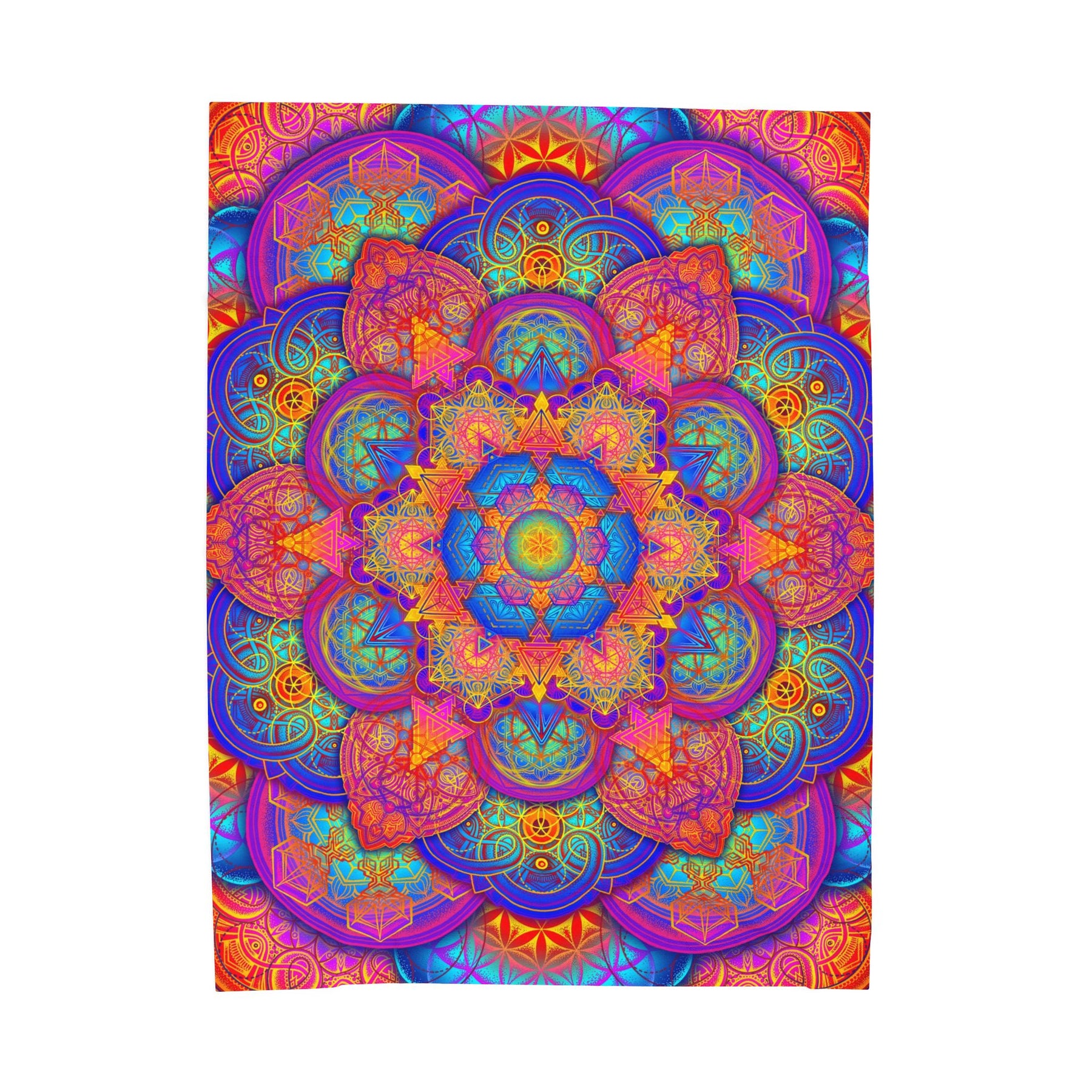 Psychedelic Velveteen Plush Blanket