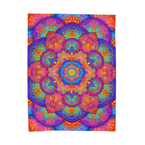 Psychedelic Velveteen Plush Blanket