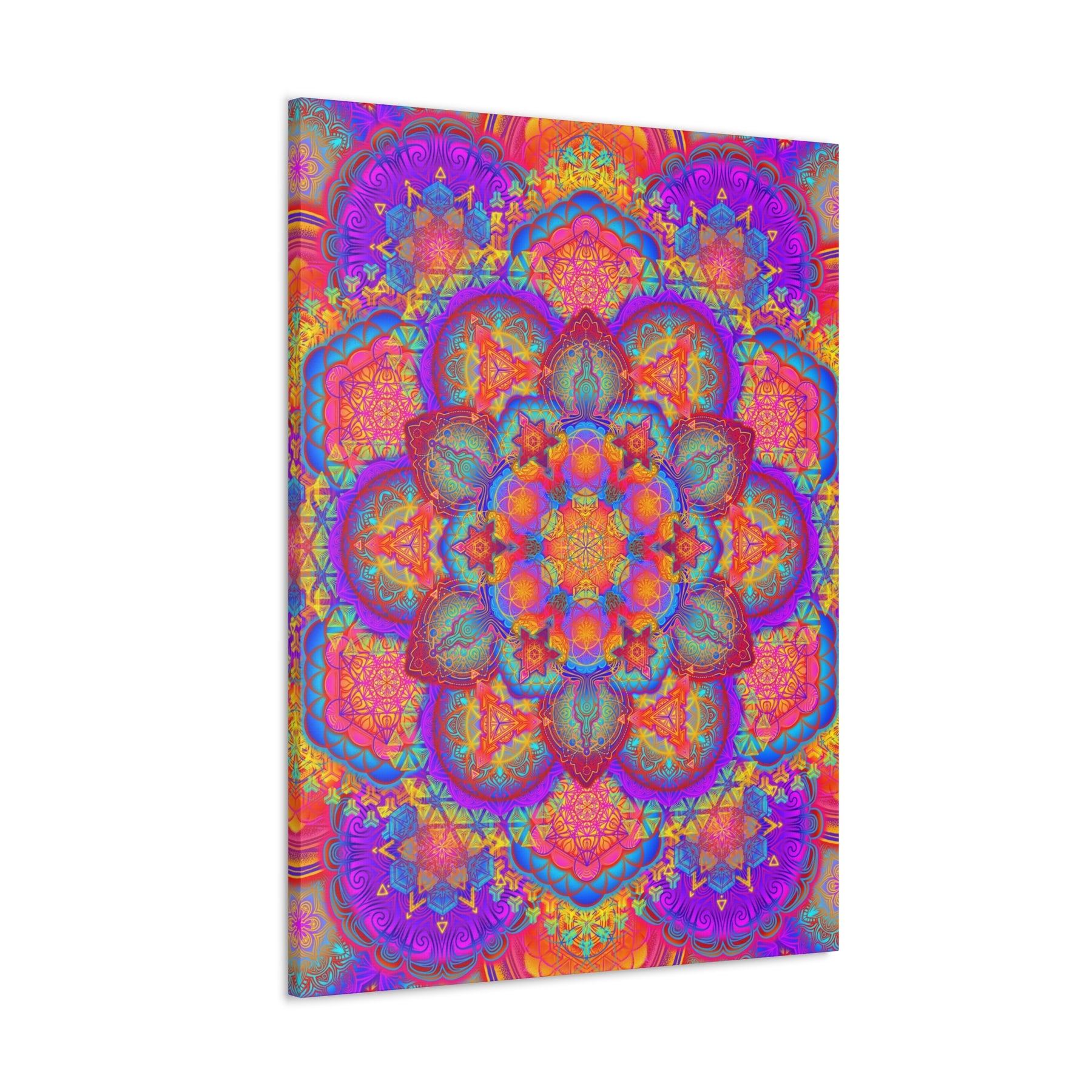 Psychedelic Mandala Canvas Print