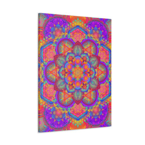 Psychedelic Mandala Canvas Print